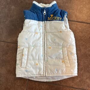 Disney mickey puffer vest 18 month